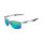 100% Sportcoupe Brille polished transluscent crystal grey, green multilayer mirror + klar