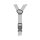 RudyProject Central Helmstraps silver
